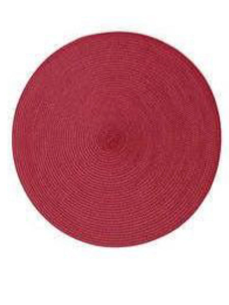 Red Ribbed 35cm Placemat