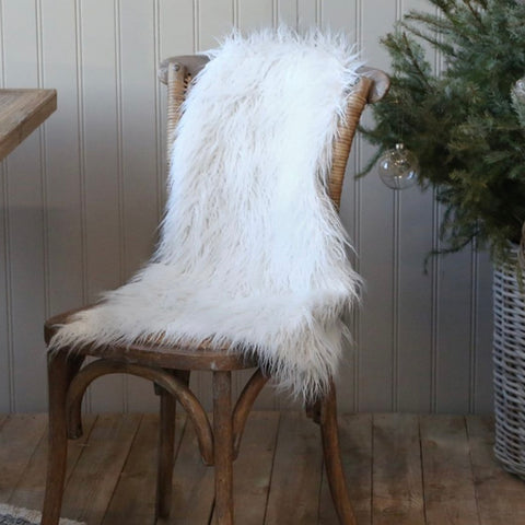 Faux Fur Chair Throw/Rug
