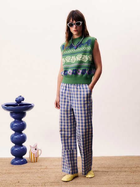 Green Knitted Tank Top by Frnch