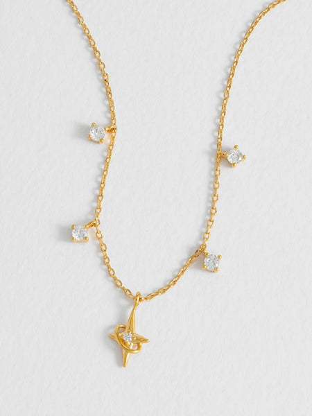 North Star Charm Necklace by Estella Bartlett