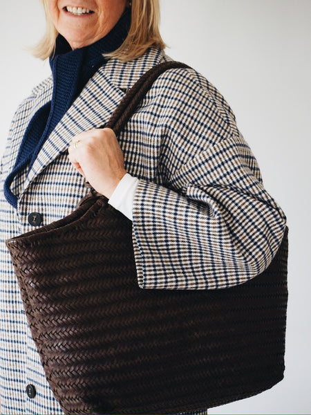 Oversized Check Trench  Coat By ICHI