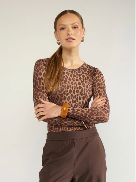 Leopard Mesh Top by Numph