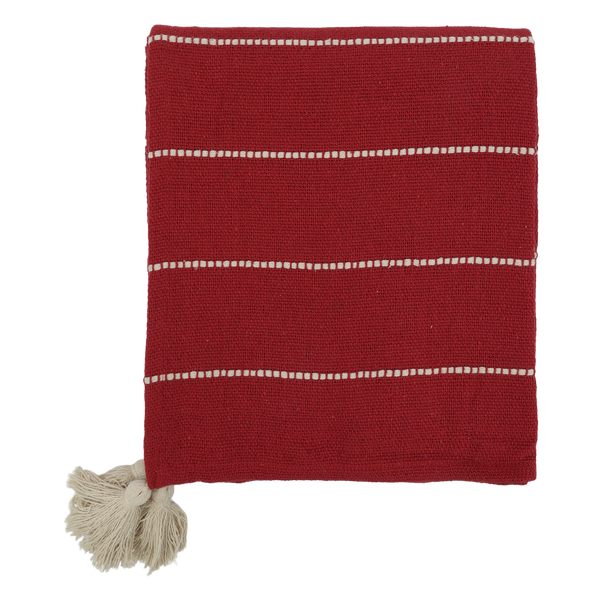 Red Stripe Throw
