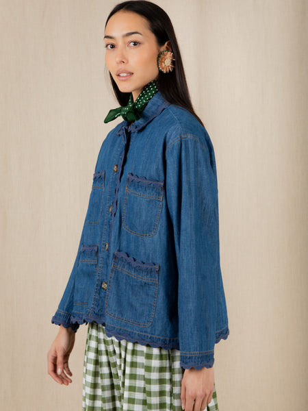 Indigo Denim Lightweight Florence Jacket by Bonte