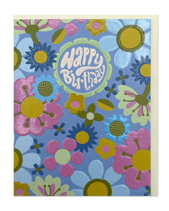 Mini Happy Birthday Light Floral by Raspberry Blossom