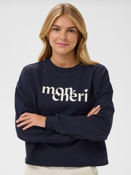 Navy Mon Chéri Sweatshirt By Saint Tropez