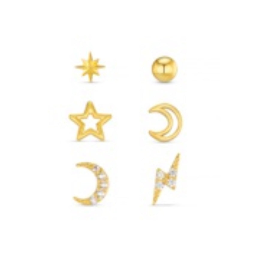 Gold Pavé Ear Stacking Set