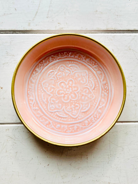 Small Light Pink Metal BerbereTray