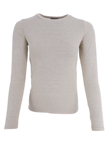 Champagne Lurex Long Sleeve Tee by Black Colour