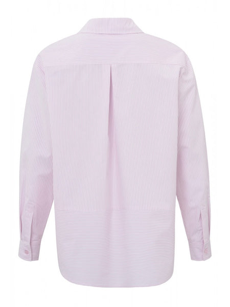 Pink Stripe Cotton Shirt by YAYA