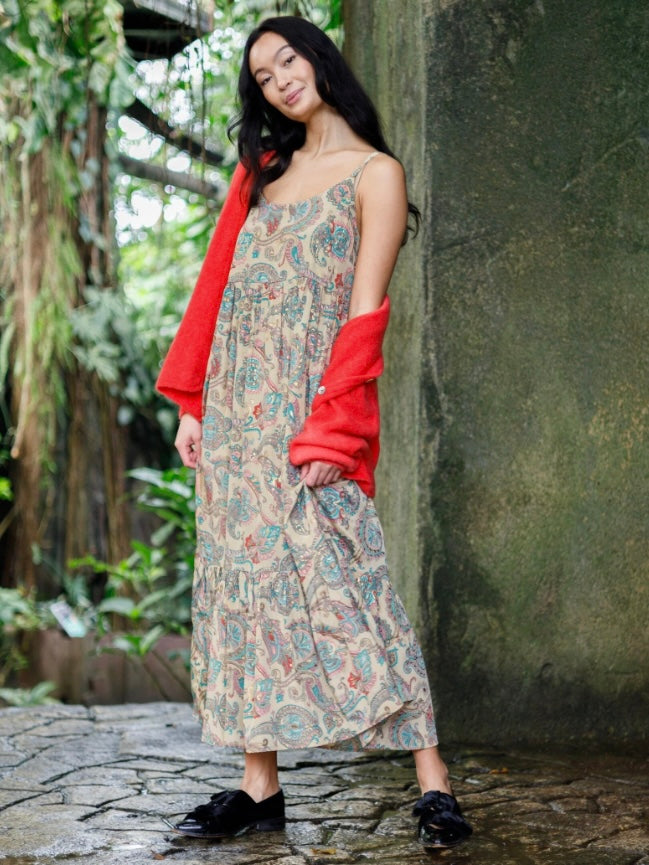 Boho Strap Maxi Dress By Black Colour