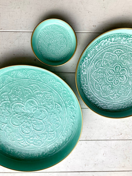 Small Duck Egg Metal Berbere Tray