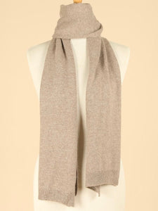 Taupe Cashmere Mix Scarf