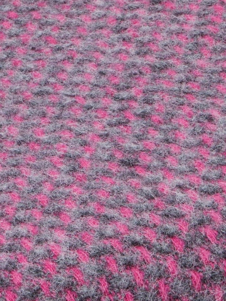 Twill Pink and Slate Throw by Tweedmill Textiles