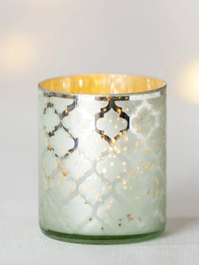 Silver Glass Votive