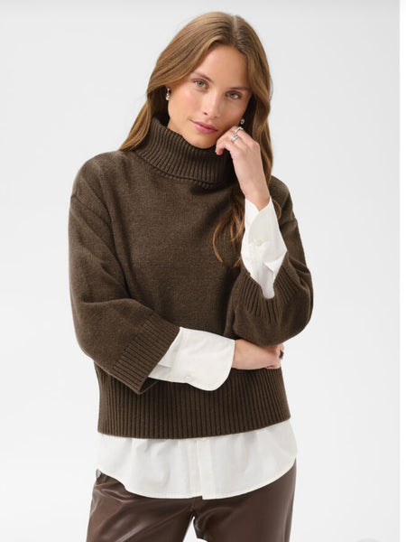 Chocolate Polo Jumper By Saint Tropez