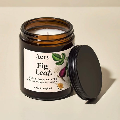 Fig Leaf Amber Jar Candle By Aery