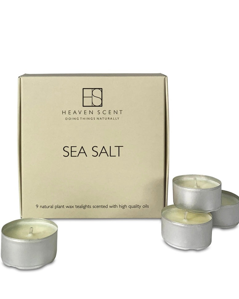 Sea Salt Tealights by Heaven Scent