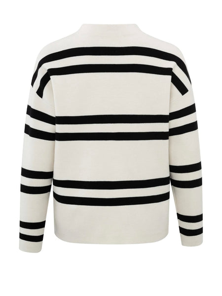 Chalk Stripe Sweater Knit by Yaya