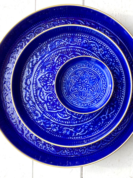 Medium Cobalt Metal BerbereTray