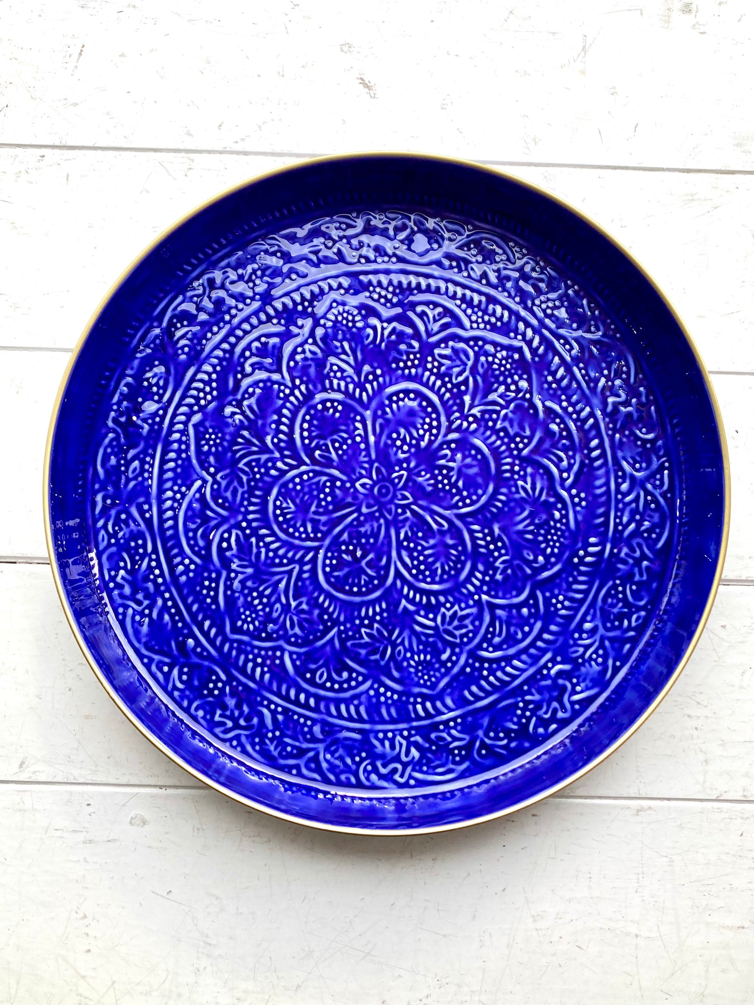 Medium Cobalt Metal BerbereTray