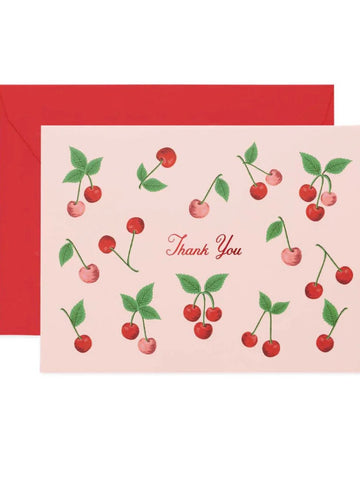 Thank You Cherry Card by Riffle Paper