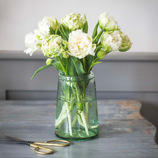 Recycled Glass Tulip Vase