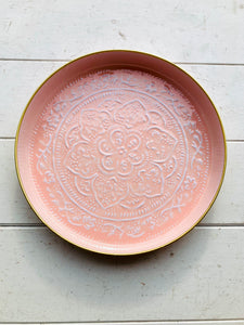 Medium Light Pink Metal BerbereTray