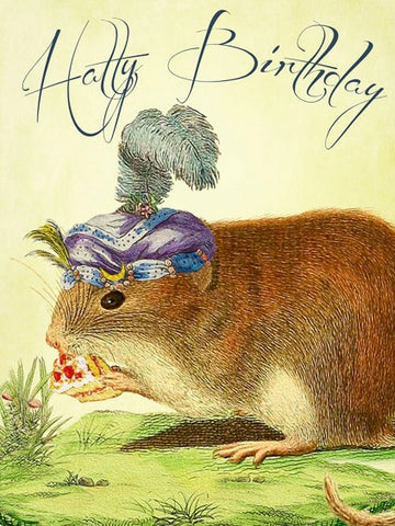 Hatty Birthday Blank Card by Madame Treacle