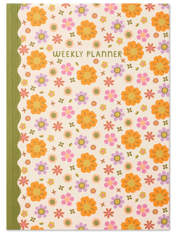 Retro Floral Weekly Planner by Raspberry Blossom