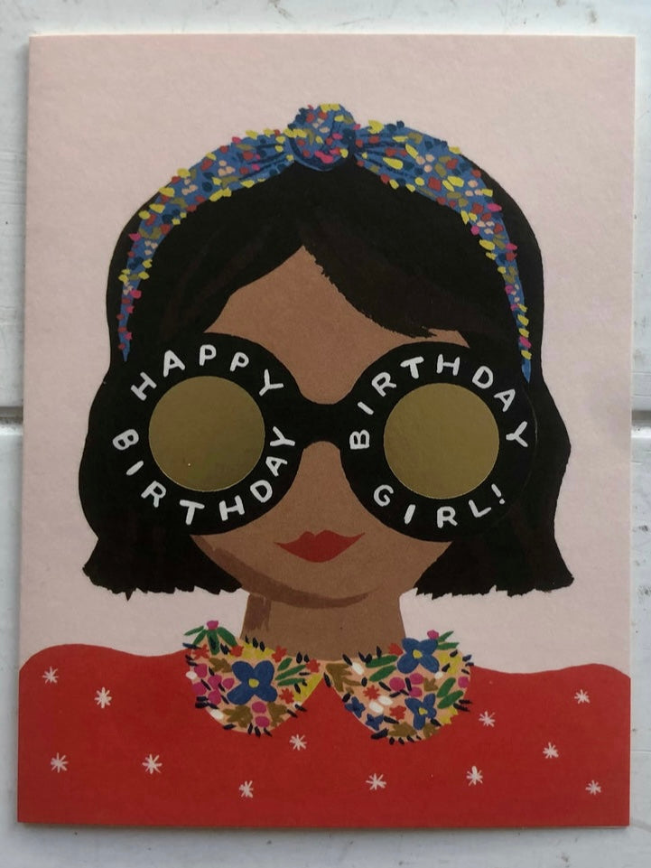 Headband Birthday Girl Card By Rifle Cards
