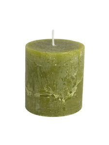 Fern Green Rustic Candle 10cm x 10cm