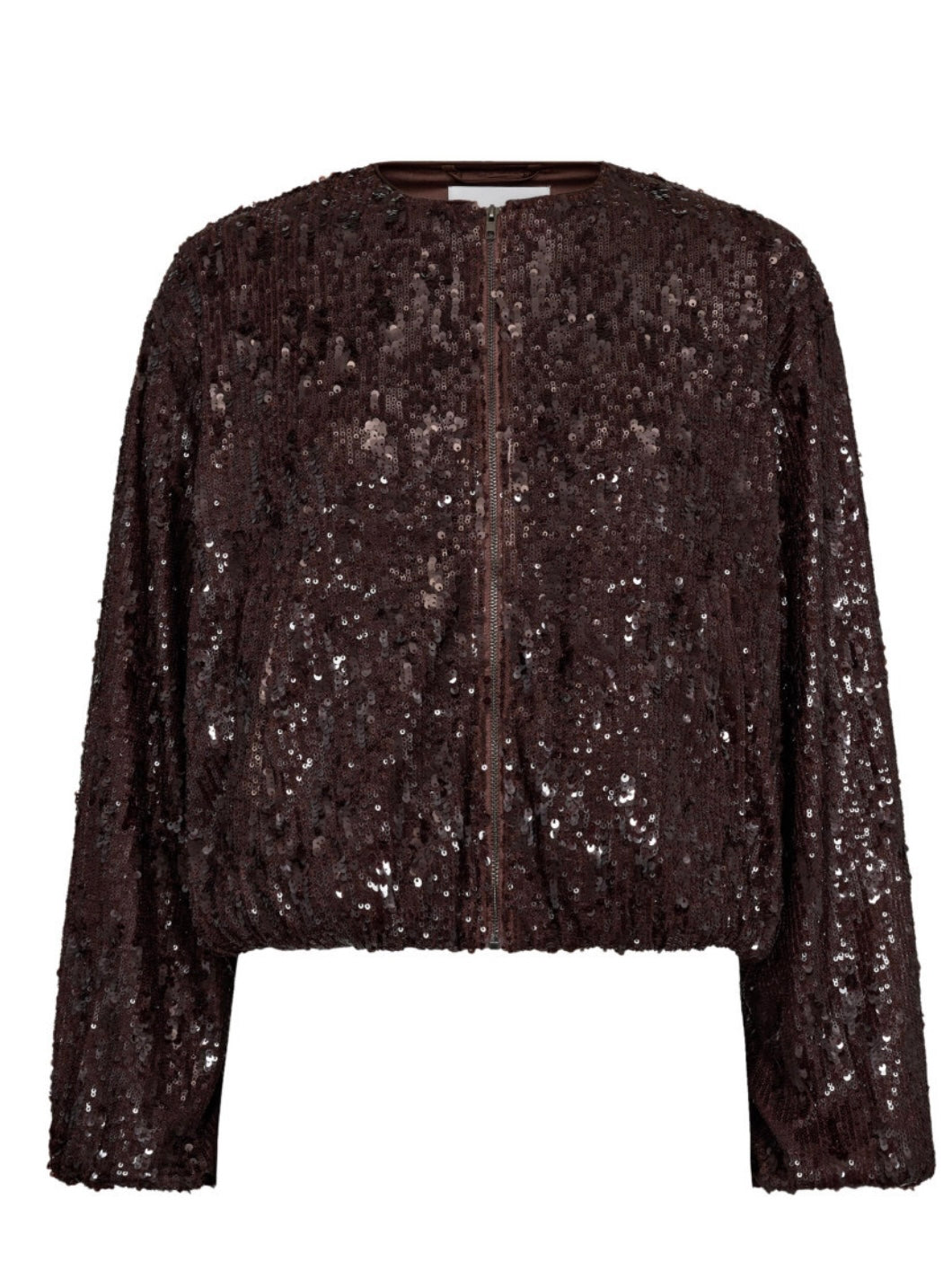 Chocolate Sequin Jacket by Co’Couture