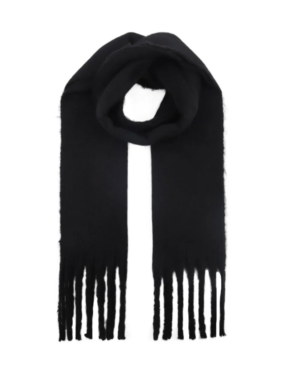 Black Tassel Scarf