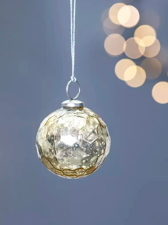 Gold Hammered Bauble