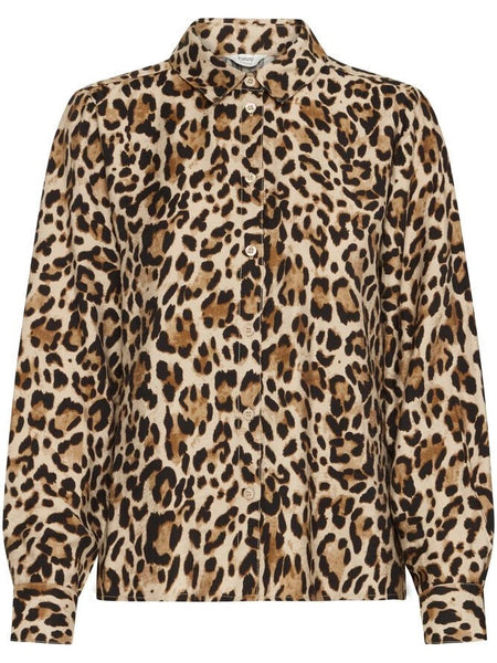 Leopard Print Smock Blouse by B Young