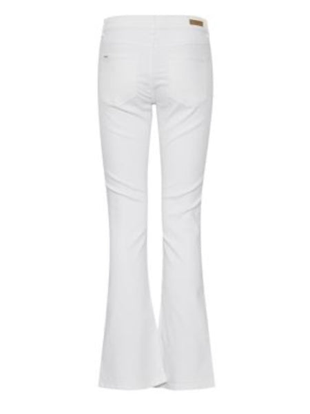 Optical White Lola Denim Kick Flare Jeans by B.Young