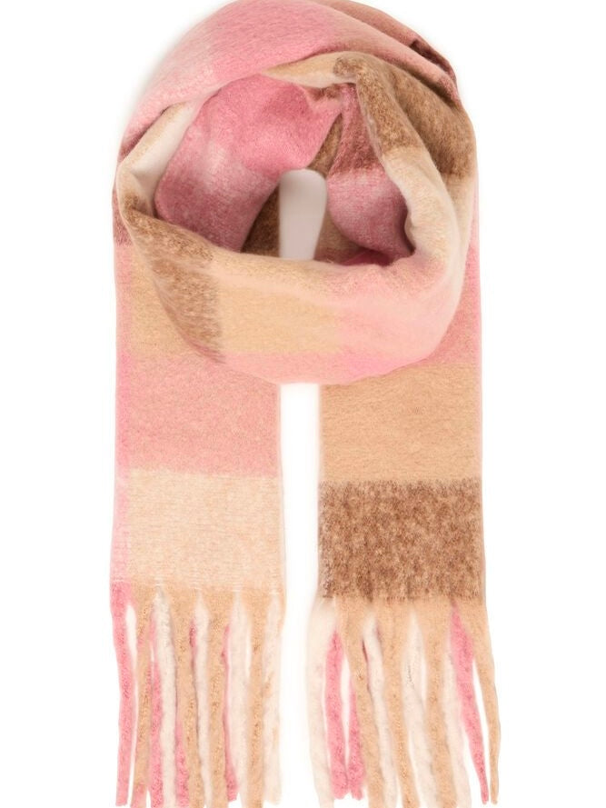 Pink Roan Mix Pink Scarf by B Young