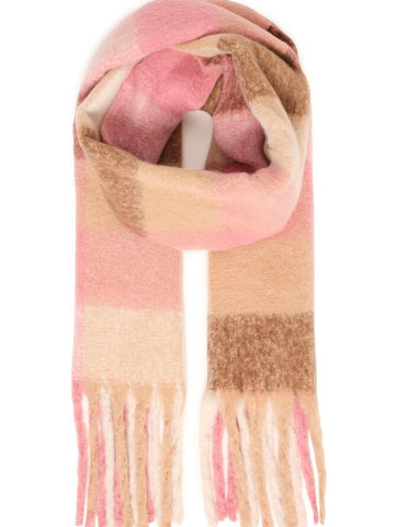 Pink Roan Mix Pink Scarf by B Young