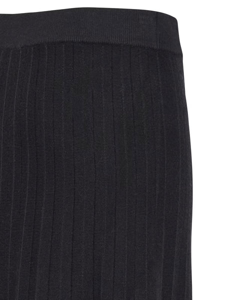 Black Knitted Skirt by B Young