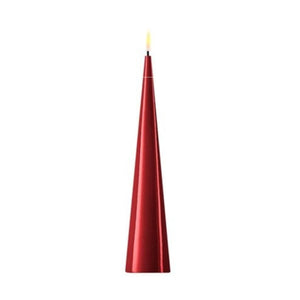 Small Bordeaux Cone 20cm LED Candle