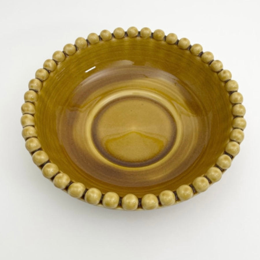 Ochre Pearl Ceramic Bowl Large