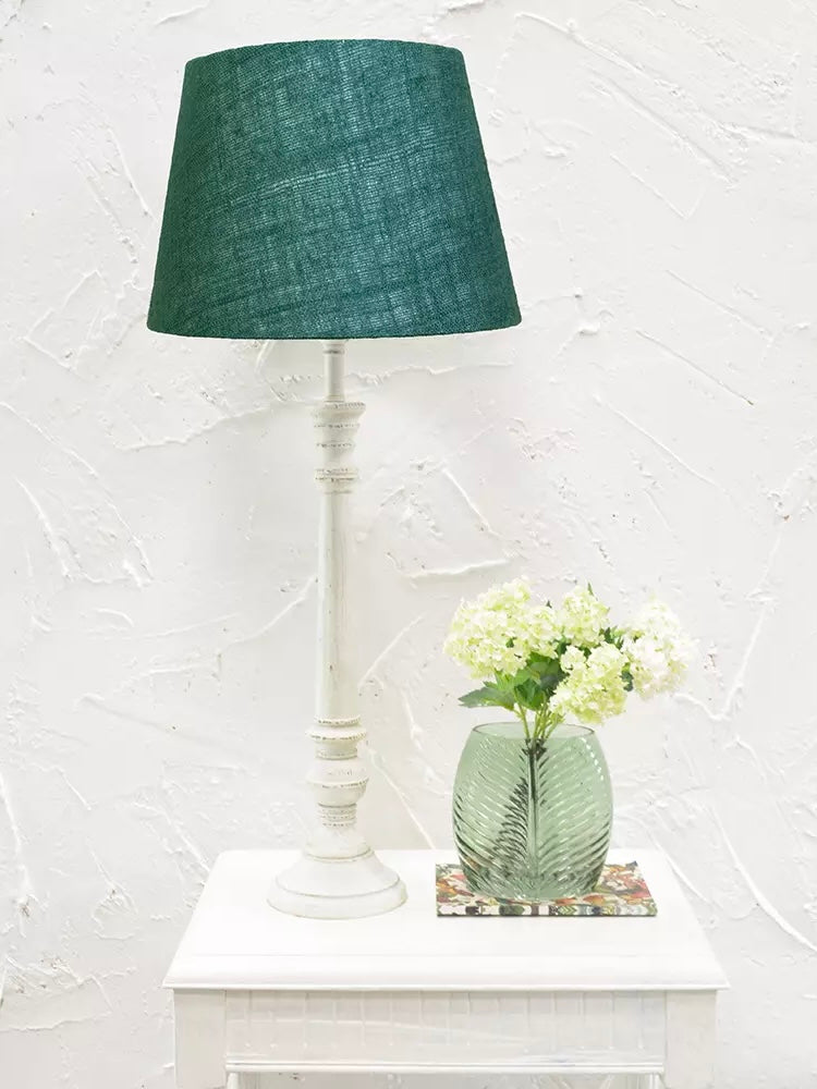 Green Linen Lampshade