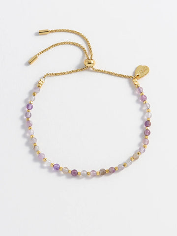 Gemstone Amelia Bracelet - Amethyst- by Estella Bartlett