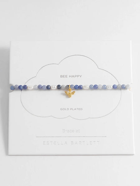 Lilac and Pearl Bee Bracelet by Estella Bartlett