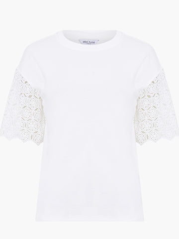 White Crochet Top by Great Plains