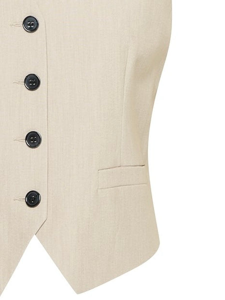 Oat Tailored Waistcoat by B Young