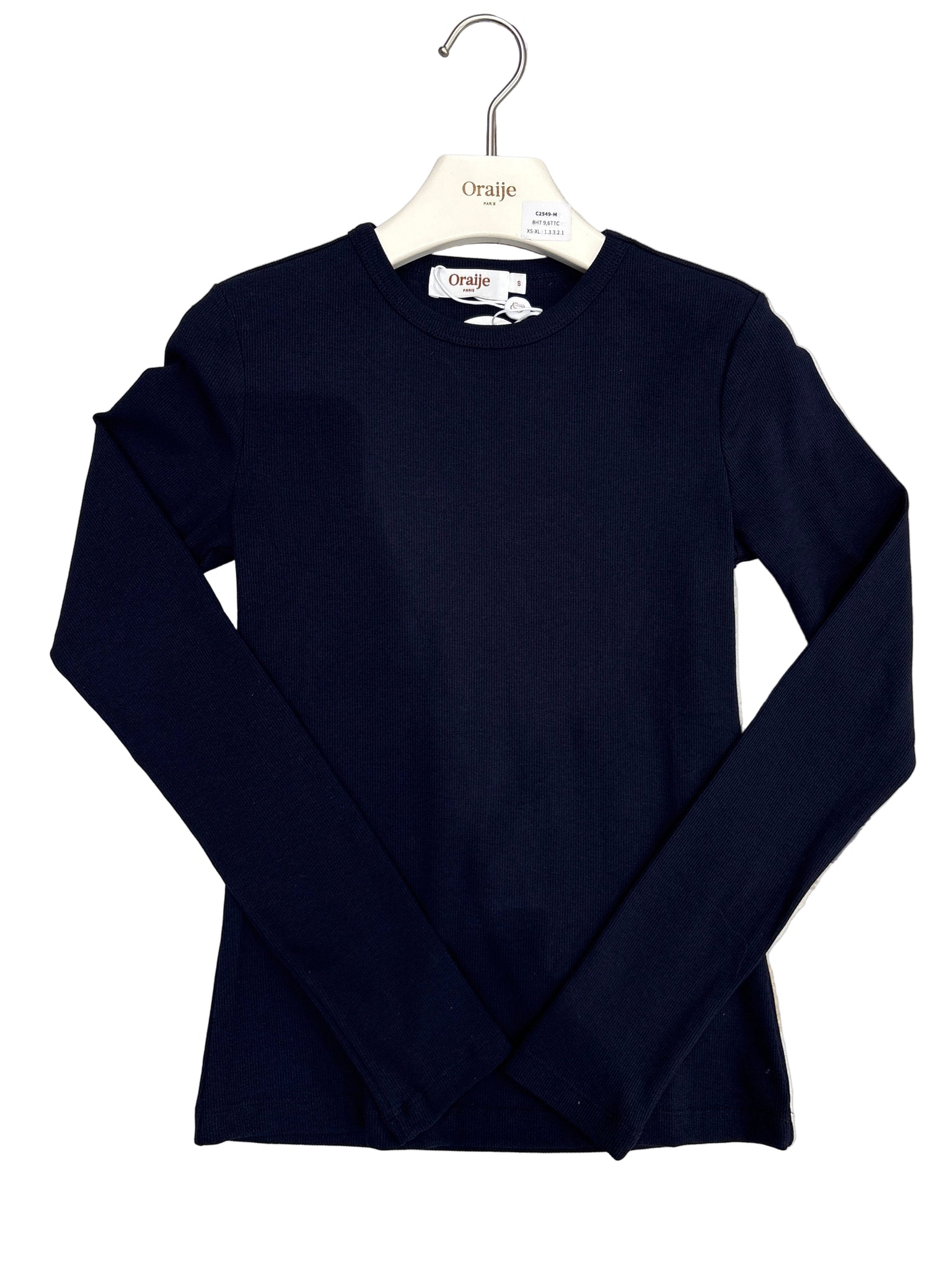 Navy Basic L/S Tee by Oraije