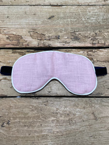 Pink Linen Lavender filled Eye Mask by Catherine Colebrook