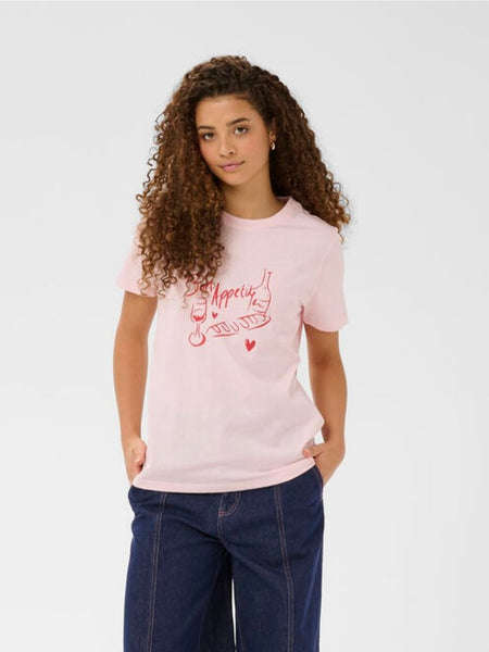 Pink Logo T-Shirt By Saint Tropez
